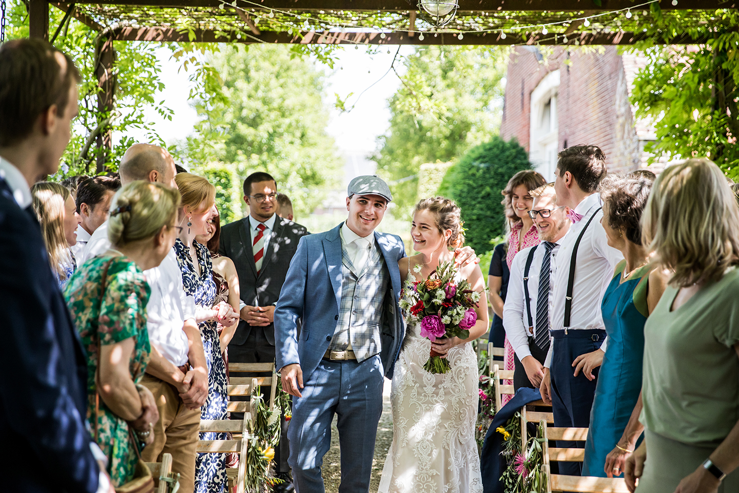 Huwelijk in de tuin van het Hoogh Huys in Winssen