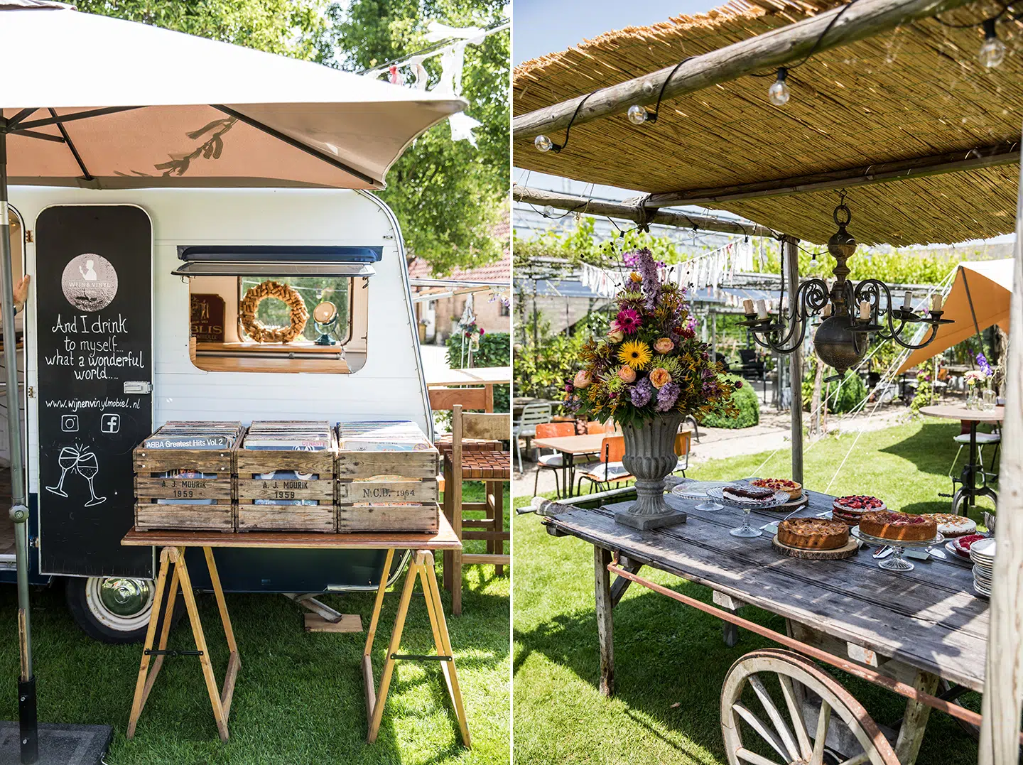 Foodtrucks tijdens een bruiloft