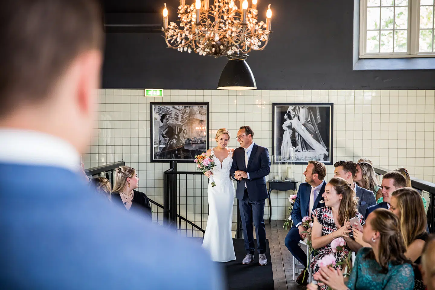 Ceremonie bruiloft bij het Ketelhuis