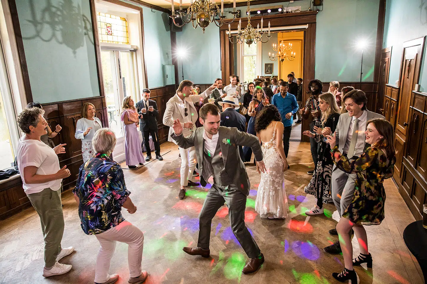 Feestavond van een bruiloft bij de Parel van Zuilen