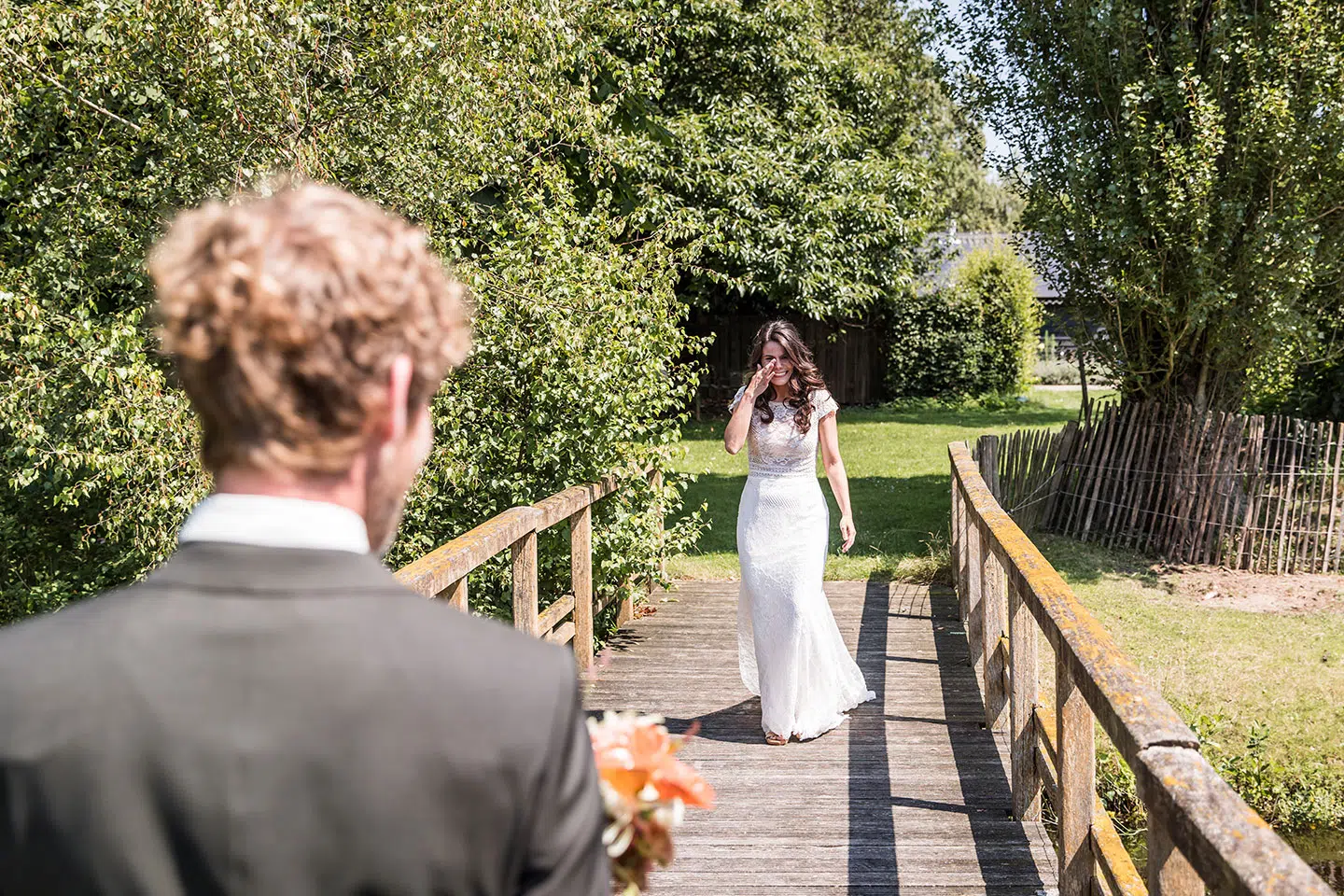 Bruidspaar bij de Heische Hoeve