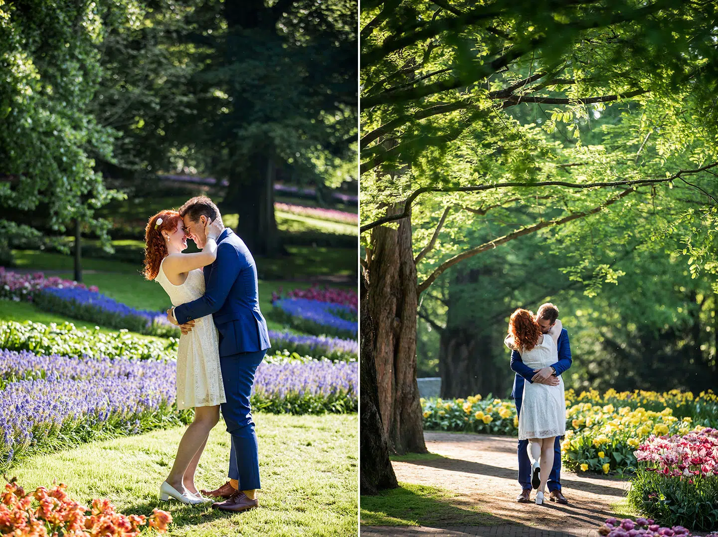 Proposal shoot in the tulip fields of the Netherlands