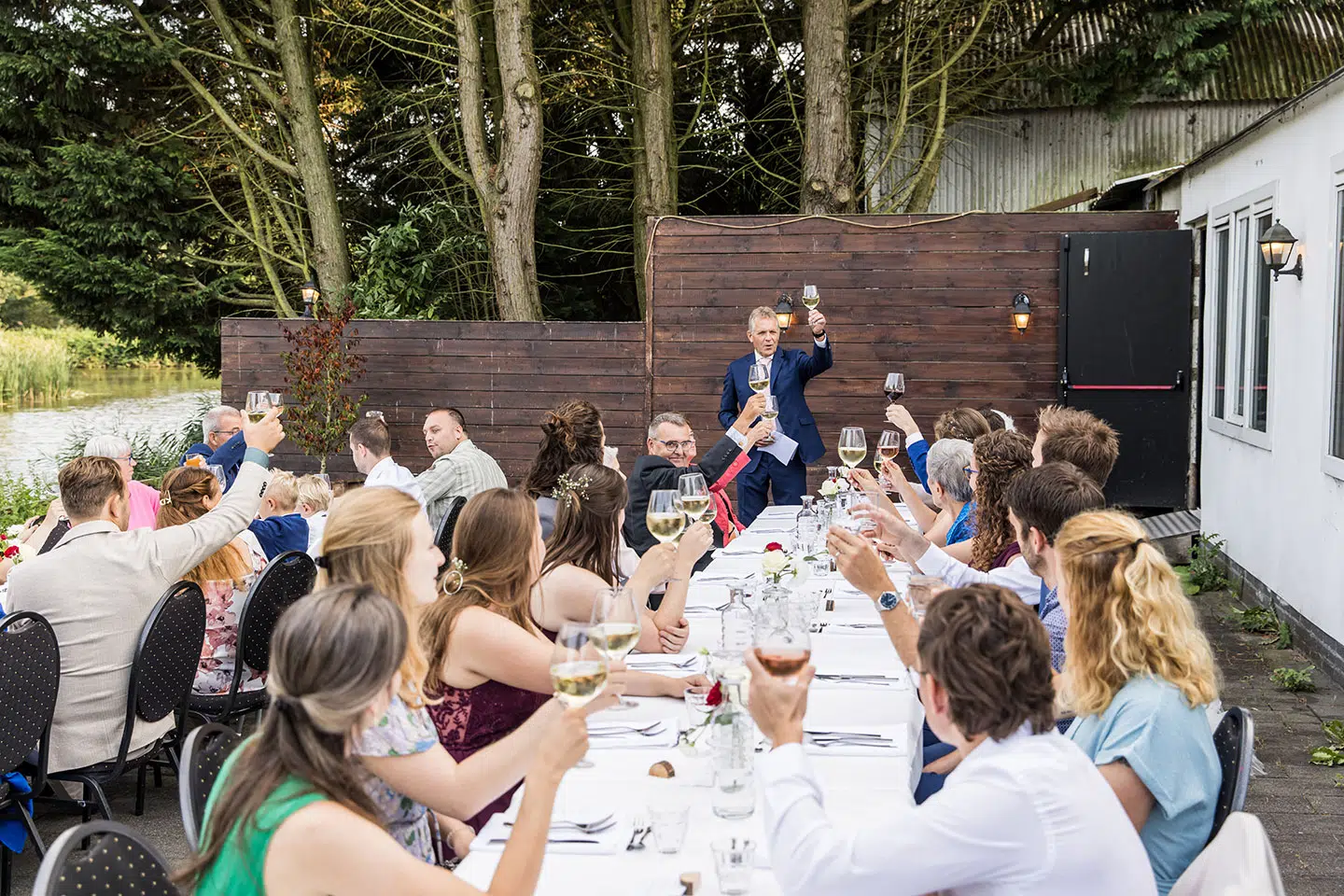 Speeches tijdens het diner van een huwelijk bij Landgoed Vidaa