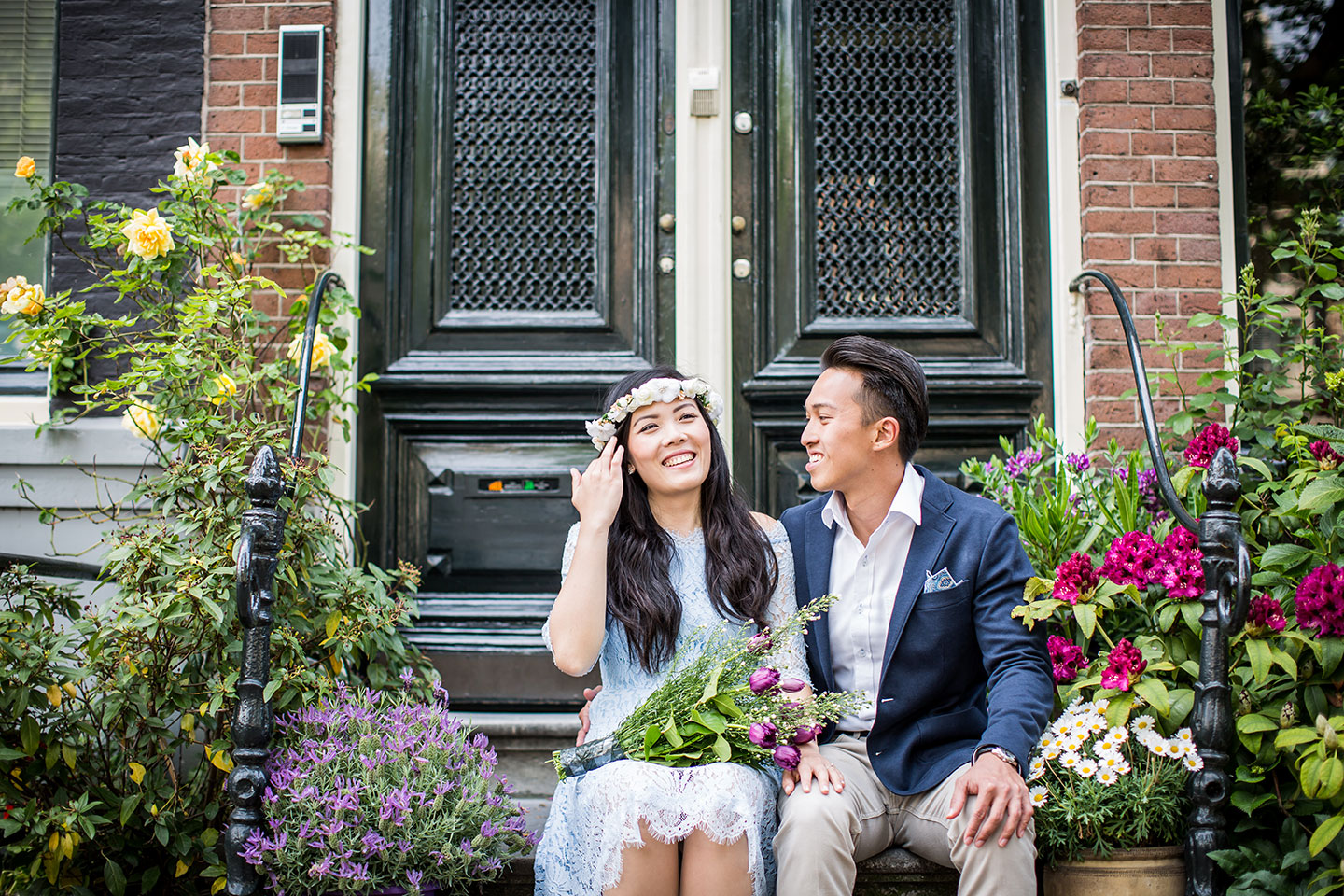 Prewedding Amsterdam spring shoot