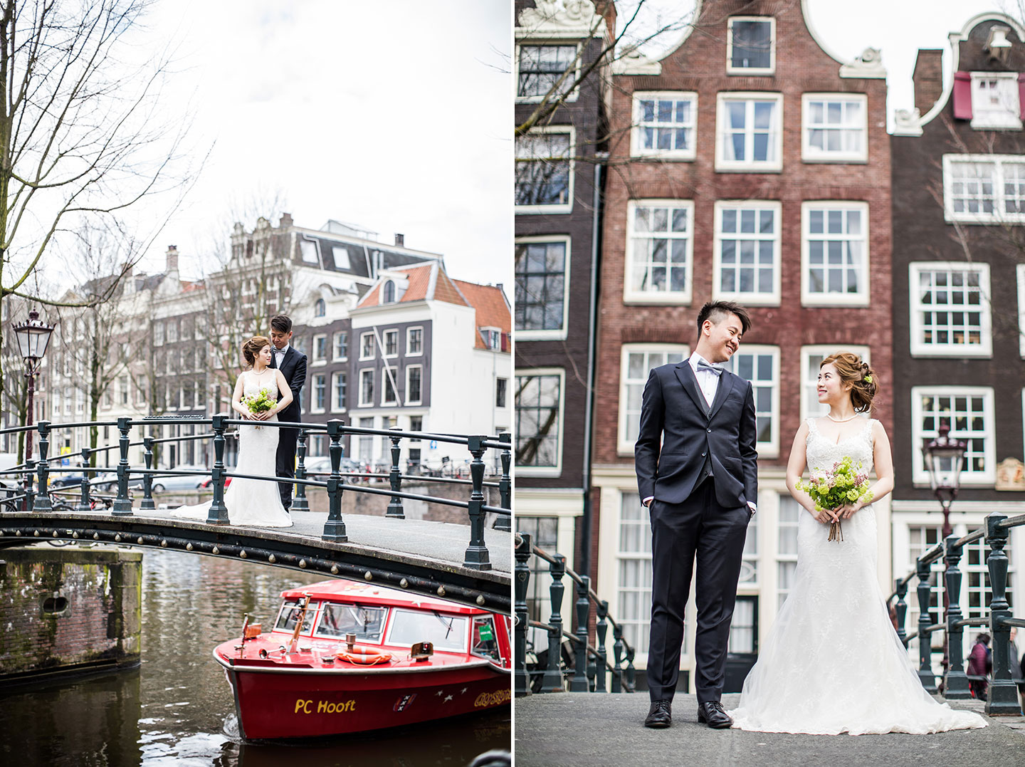 Prewedding Amsterdam winter shoot