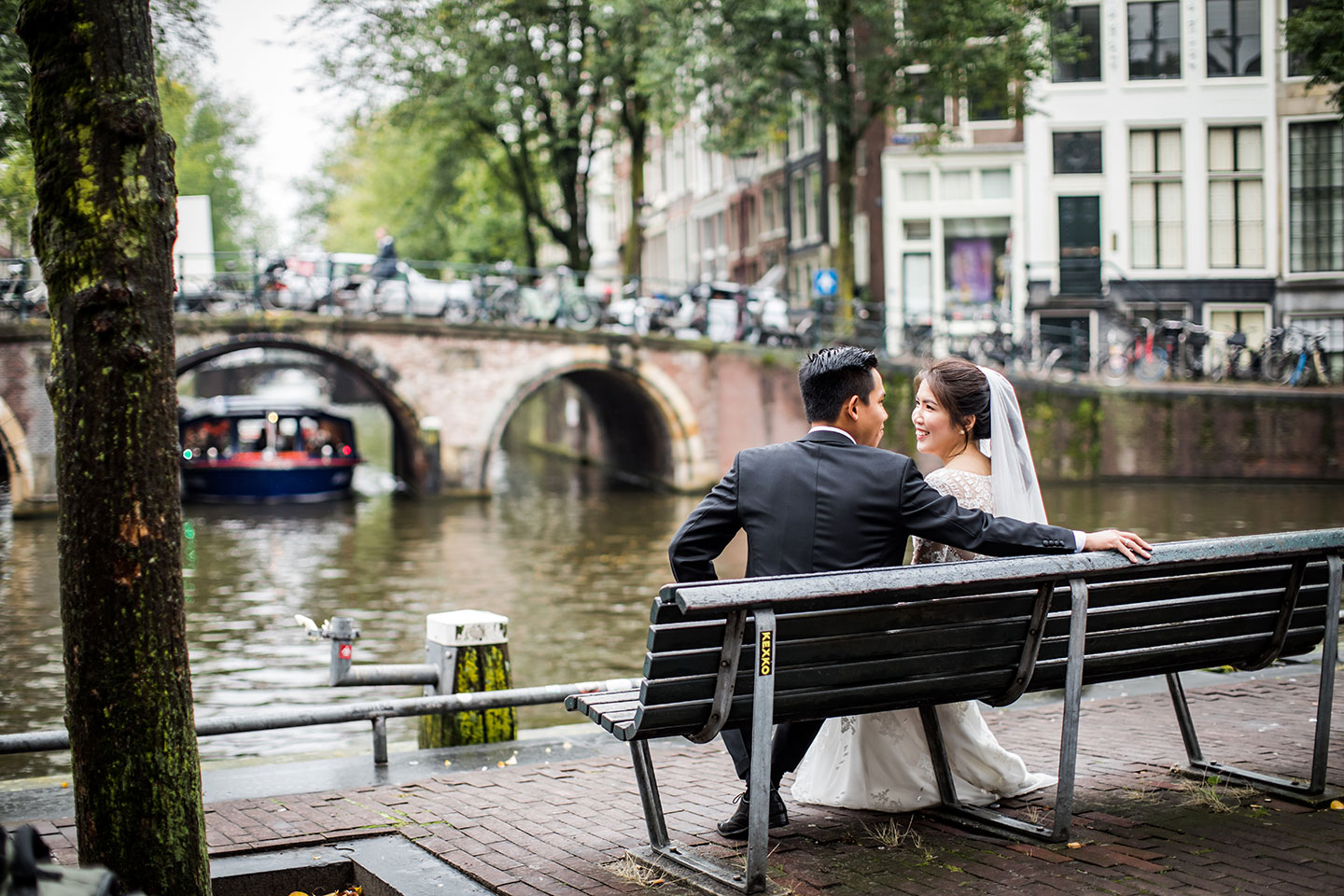 Prewedding Amsterdam canals