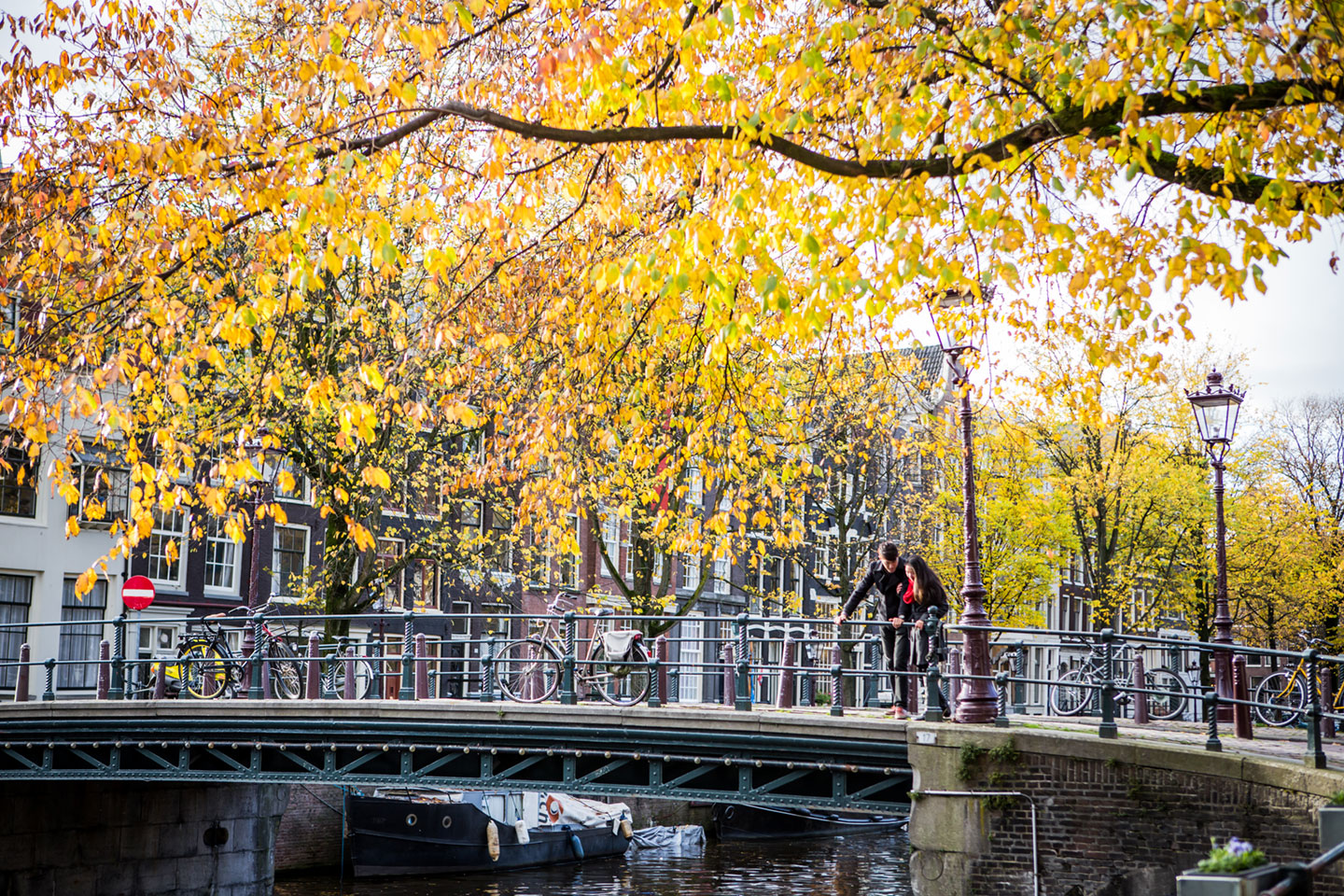 Prewedding Amsterdam fall autumn shoot