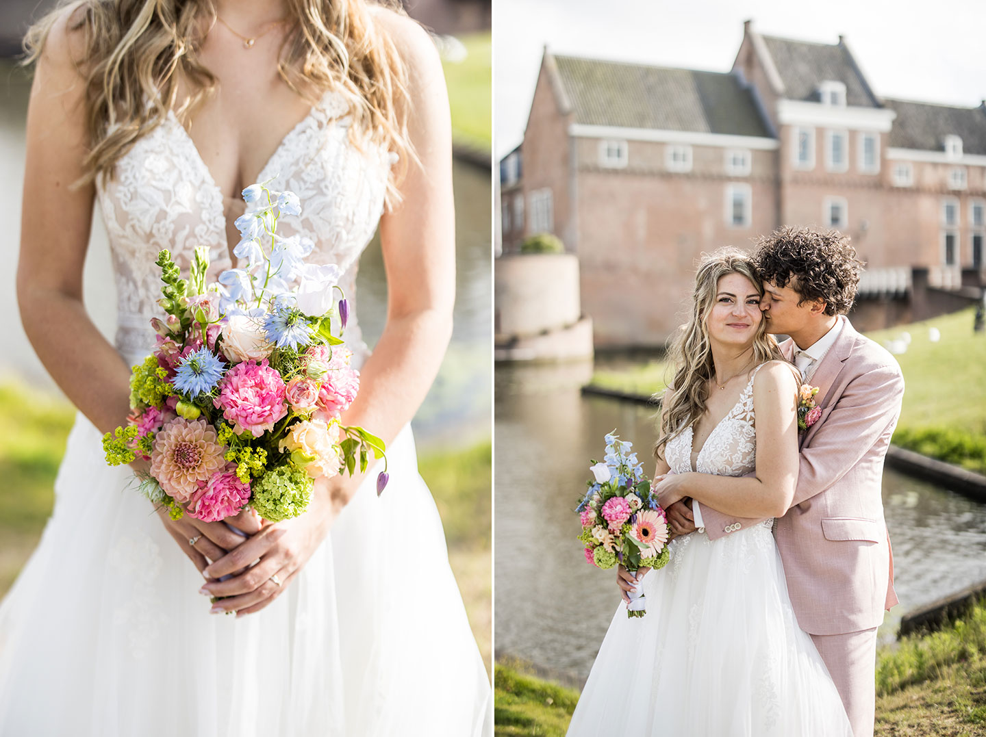 Bruidsfotografie bij Kasteel Woerden