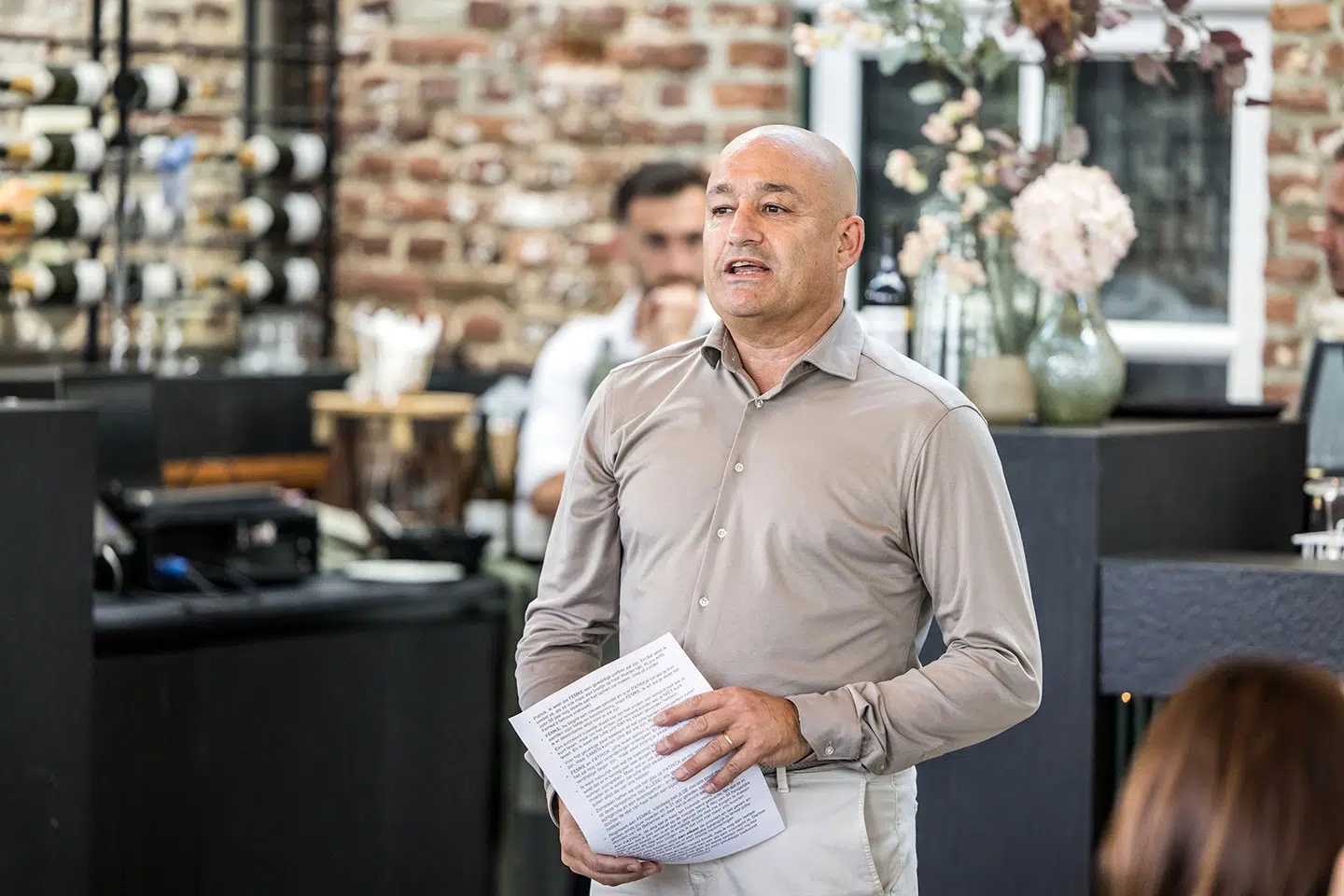 Speech op een bruiloft bij Kasteel Daelenbroeck