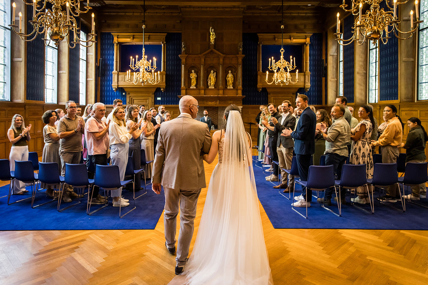 Ceremonie van een bruiloft in het Noordbrabants museum