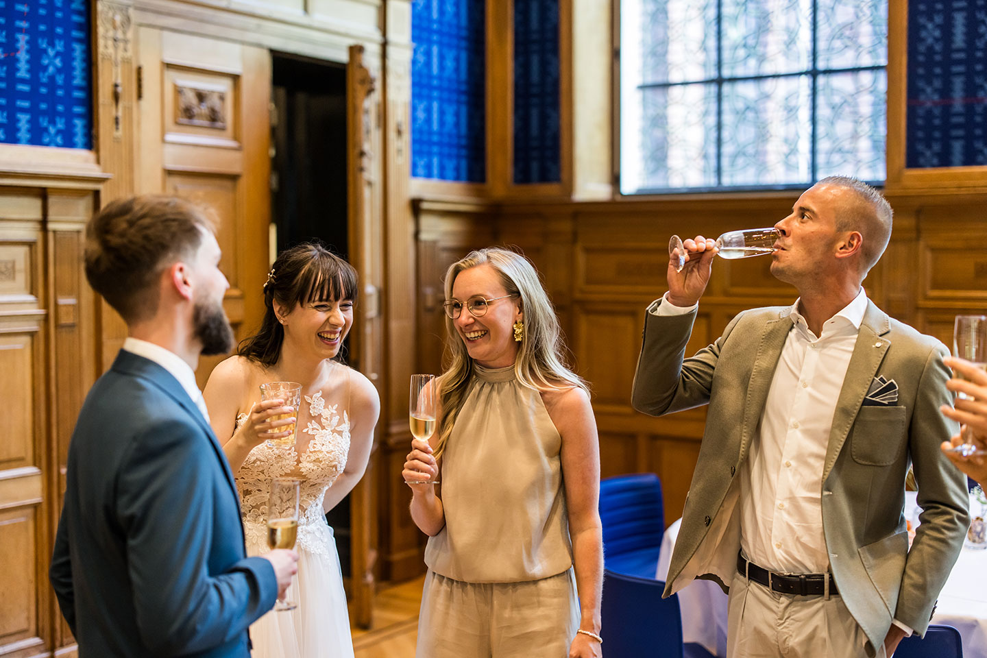 Receptie tijdens een huwelijk in het het Noordbrabants museum