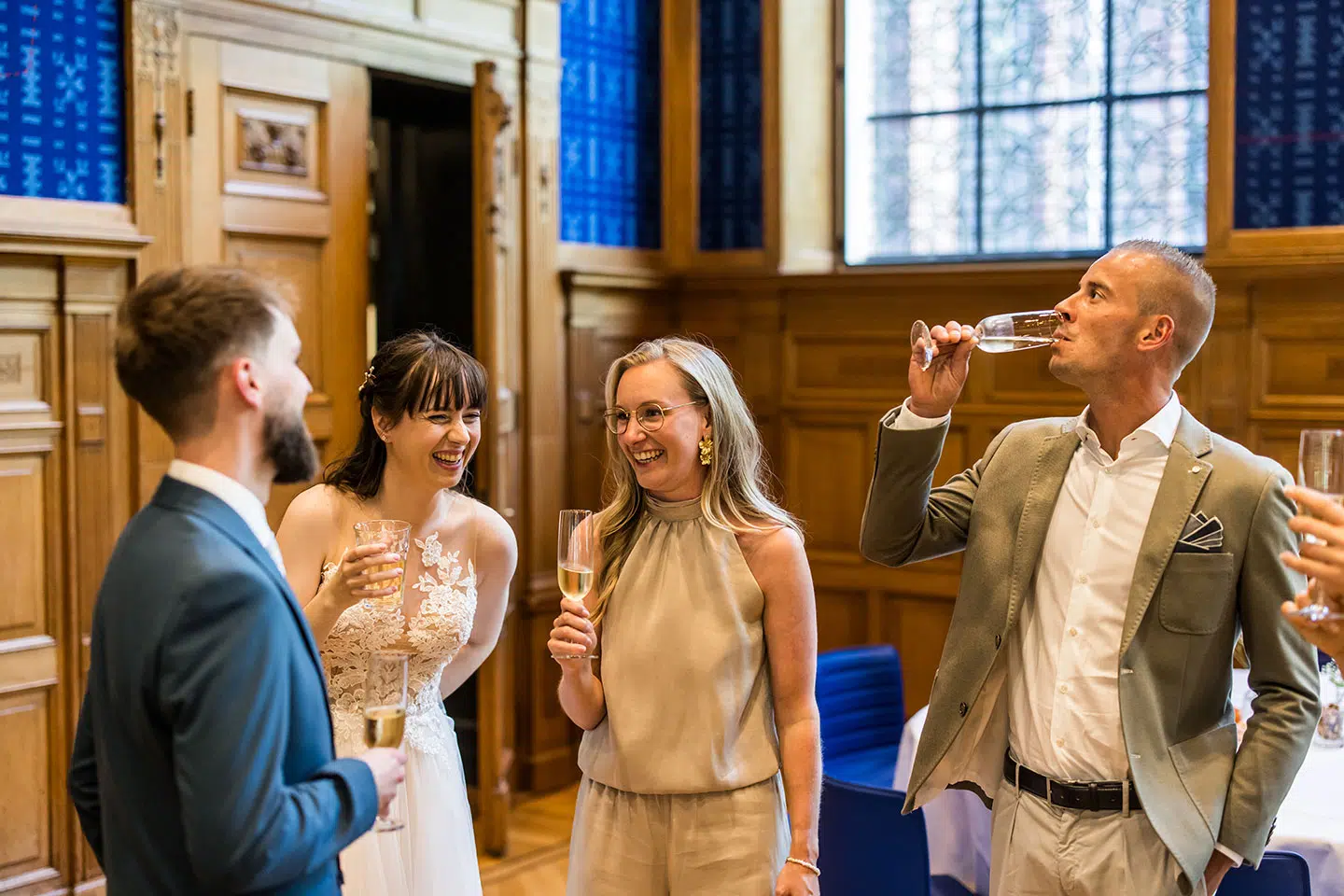 Receptie tijdens een huwelijk in het het Noordbrabants museum