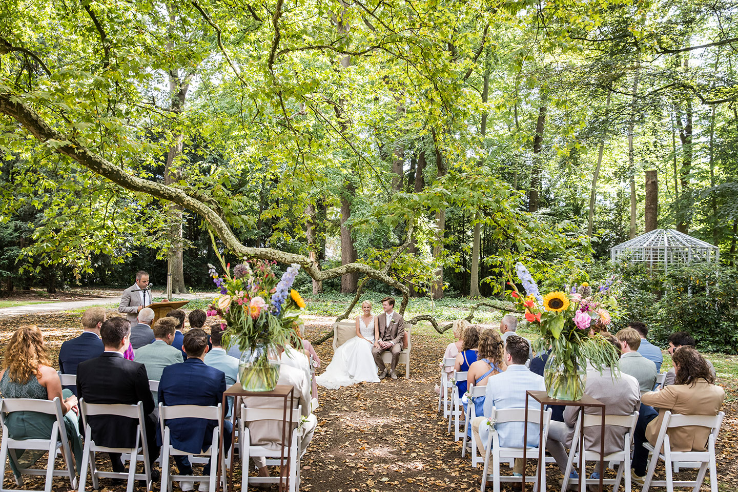 Trouwen in het bos bij Kasteel Geldrop