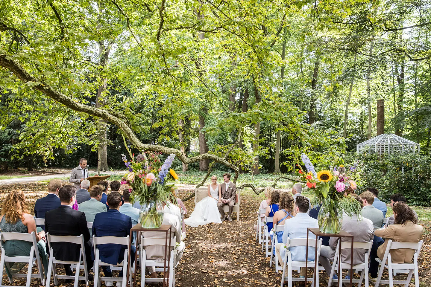 Trouwen in het bos bij Kasteel Geldrop