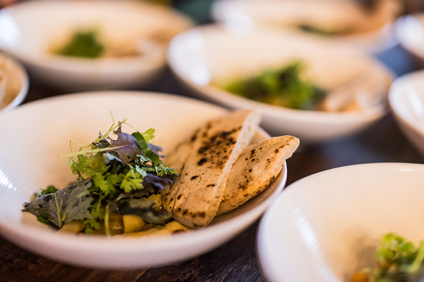 Vegan diner tijdens een bruiloft