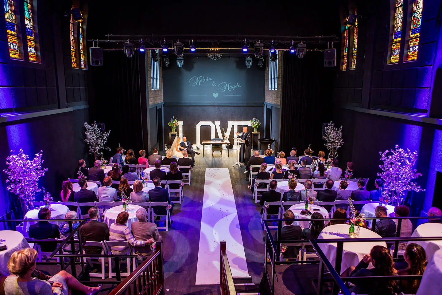 Trouwzaal bij het Klasse Theater