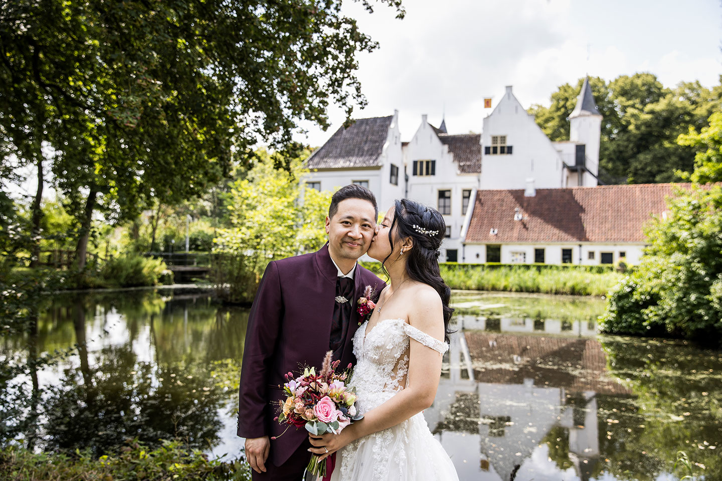 Bruidsfotografie bij het Kasteel van Rhoon