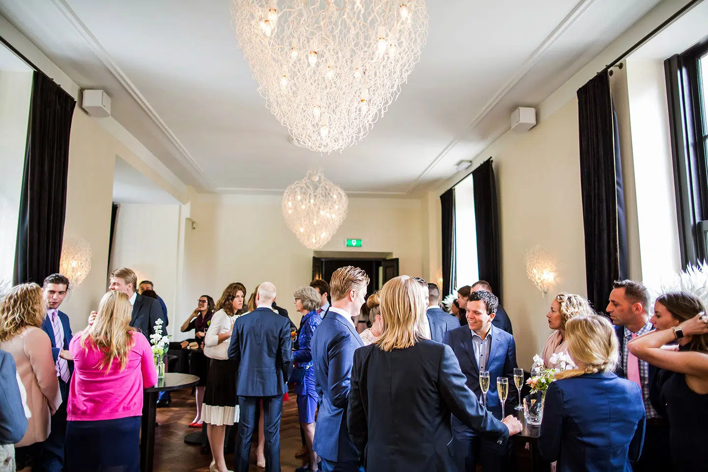 Borrel tijdens een bruiloft bij Landgoed Te Werve