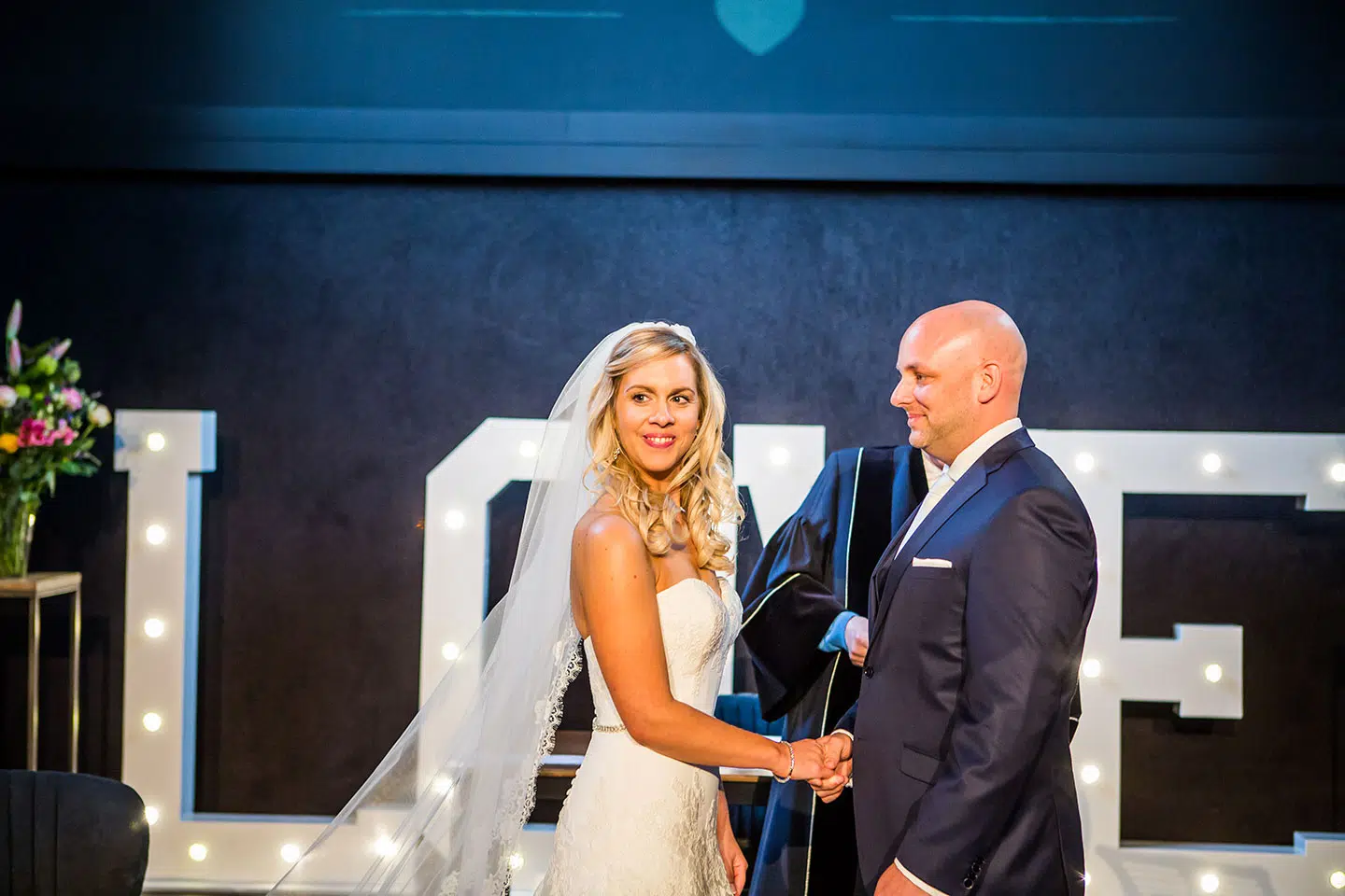 Het Klasse Theater bruiloft ceremonie