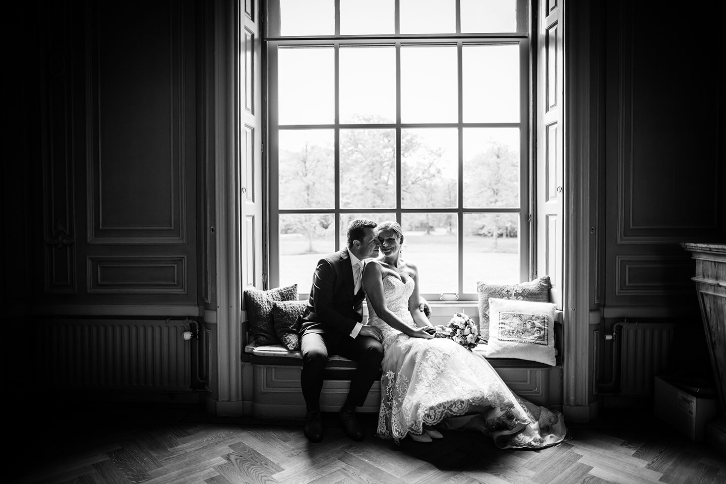 Romantische bruidsfotografie bij Landgoed Waterland